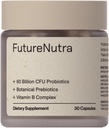 10 Avanserte Strains, Prebiotika og B-vitaminer for total Digestive & Immune Helse, Støtter Av og til Bloating, Diarrea - 30 Count/Bottle