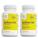 Terry Naturally Safran Lift + Curcumin - Herbal Supplement med Curcumin - Non-GMO Saffron & Brain Curcumin Kapsler - Konsentrasjon og avslappende støtte Supplement - 60 Kapsler (pakke med 2)