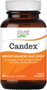 Pure Essence Candex Supplement - Yest Overvekst Supplement med Digestive Enzymer, Yest Infeksjon Probiotisk behandling for menn og kvinner - 80 Kapsler