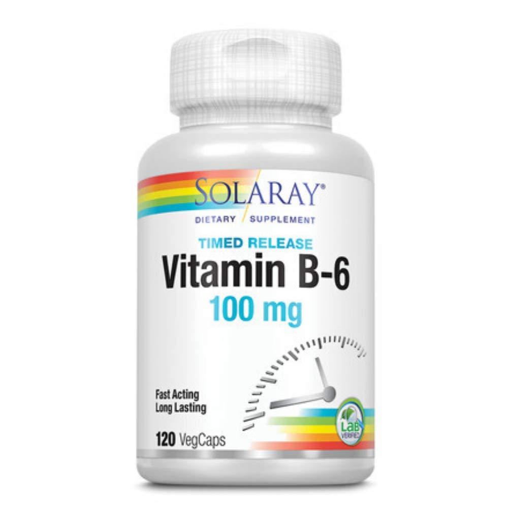 SOLARAY B-6 TSTR Supplement, 100mg