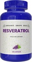 100% ren organisk beneficial resveratrol, 120 kapsler, antioksidanter og trans-resveratrol, fremmer anti-aldring, kardiovaskulær støtte, immunforsterkning, mental klarhet