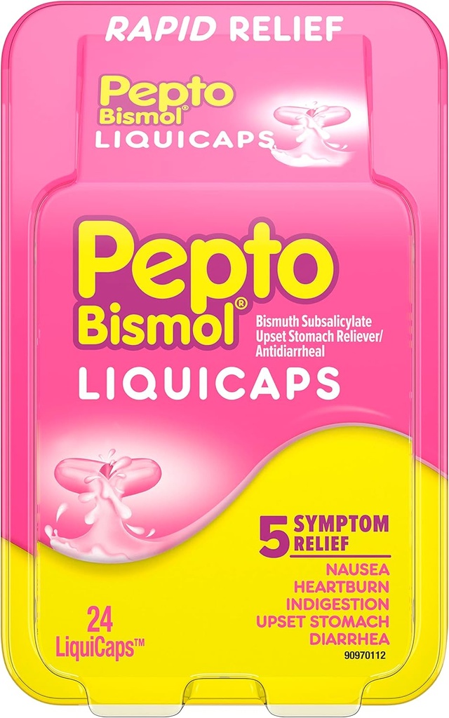 Pepto diarrea Antidiarreal Liquicaps - 24 ct