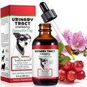 Urin Trakt for hunder, hunde urinveis infeksjon behandlingsdråper støtter blader, nyrestein og hund UTI, Kjæledyr forsyninger helsetjenester, Bacon Flavor- 60ml / 2,02oz