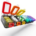 Fullicon ukentlig pilleorganisator 7 dager ultra moistur og spill bevis daglig pille boks, store medisinske tilfelle med Secure Buckle, kompakt reisepillebeholder for pille, vitamin, og fiskeolje (Rainbow Black)