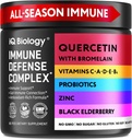 Quercetin med Bromelain - Premium Quercetin Capsules for immunstøtte og respiratorisk omsorg * - Grønn Tea Sink Magnesium D-vitamin C-vitamin E-turmerisk Ginger Selenium Kalsium - 60 Kapsler