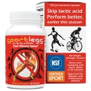 SPORTLEGS Fast Fitness Boost før trening for menn og kvinner, Lactic Acid Supplement, Sports Endurance Drivstoff, Endurance Kosttilskudd for Runners - NSF-sertifisert for idrett, 1200-kapsleflaske, Pakke med 1
