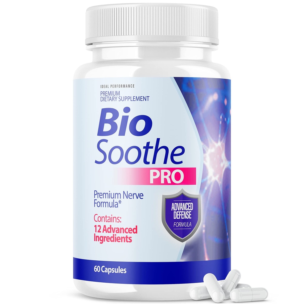 IDEAL PERFORMANCE Biosoothe Pro Neuropathy behandling kapsel for nerve smertereparasjon piller Bio Soothe Premium Formula Supplement Alpha Fix Neeve (60 kapsler)