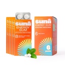 Sunii - Energi Gum - NEW Quick Boost Energy & Focus - 50mg Koffein Gum -Vitamins B6 & B12, Taurin, Vegansk, Ingen Sukker, No Calorie, Fresh Mint Taste - Raskere enn Chews, Drikke, Gels & Piller (48pcs)