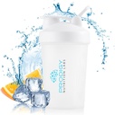 Prodigy Nutrition Labs Premium Shaker Flaske Perfekt for proteinshake og pre trening -14 Ounce (hvite)