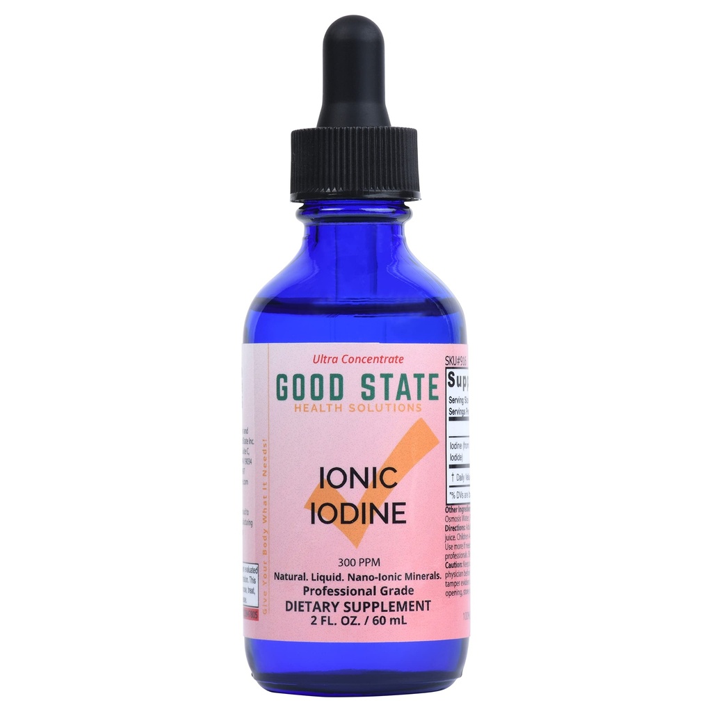 God stat flytende ionisk kalium jodid Supplement | Glassflaske | Vegan | 150 mg per 10 dråper | 118 Serveringer | Støtter Thyroid helse, energi, immunitet, metabolisme | 2 oz.