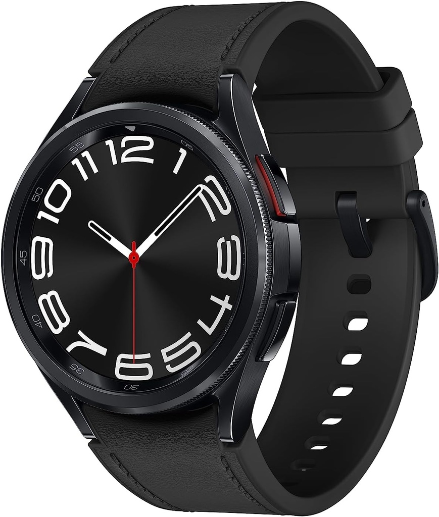 Samsung Galaxy Watch 6 Classic 43mm LTE Smartwatch, roterende Bezel, Fitness Tracker, Personlige HR-soner, Avansert søvn coaching, hjerteovervåkning, BIA-sensor, helseinnsikt, amerikansk versjon, svart