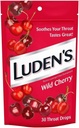 Ludens Throat Drops Wild Cherry 30 Drops (3 Pacific)