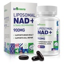 900 mg Liposomal NAD+ Supplement med Trans Resveratrol 300 mg, erstatter NMN, Superior Absorpsjon, True NAD Plus Supplement for DNA Repair og Økt NAD+, Aging Defense, Energi, Lengde, 60 Softgels