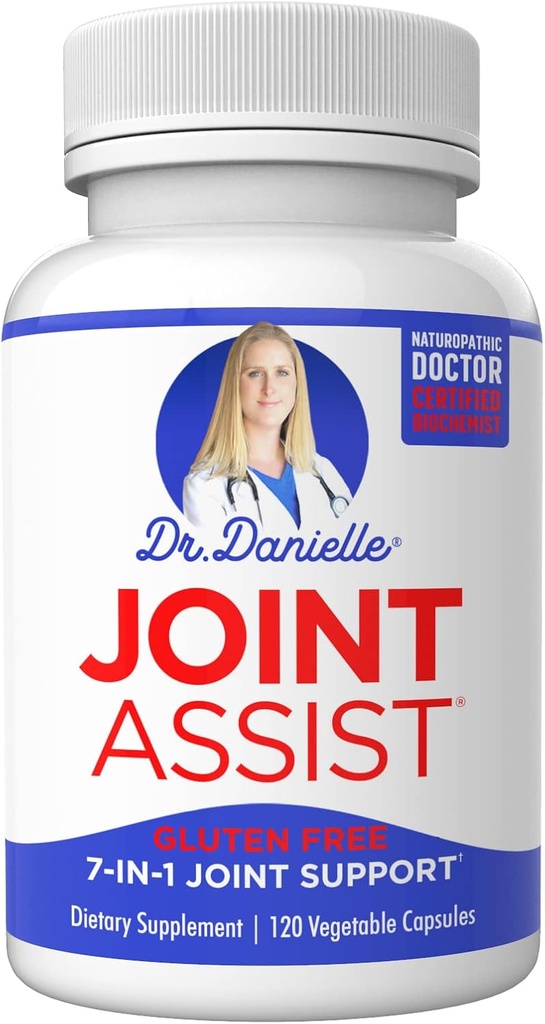 Doktor Danielle Joint Assist - Glucosamine Chondroitin Turmeric Msm Boswellia - Felles støtte og relief - 120 kapsler