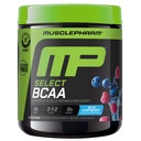 MuskelPharm Essentials BCAA pulver, Pre & Post Trening Recovery Drink, støtter muskel gjenoppretting og energiproduksjon, essensielle Aminosyrer Supplement, 30 Serveringer, Blå bringebær Flavor