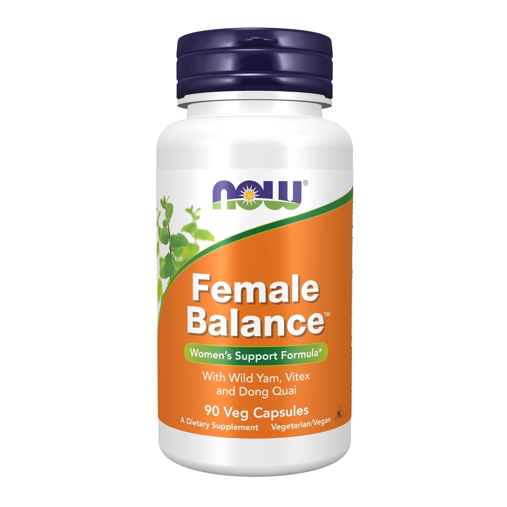 NU Mattilskudd, KvinnebalanseTM med Wild Yam, Vitex, Dong Quai, GLA, vitamin B-6 og Folate, 90 kapsler