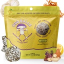 ODD BALLS Organic Energy Balls Lemon - Superfood Mushroom Snack - Løp, Sykling, Fotturer - Gels, Bars Alternativ - Lion's Mane Focus, Cordyceps Energi - Vegansk, Glutenfri Snacks for barn og voksne