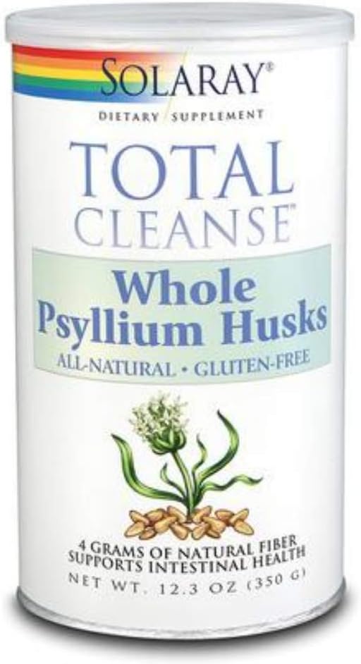 SOLARAY Psyllium Husk, pulver, uflavorert (kan) | 375g