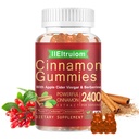 Ceylon Cinnamon Gummies, Ceylon Cinnamon 2400mg med Berberine, Turmeric, Apple Cider Vinegar, Bitter Melon, Chromium - 60 greve