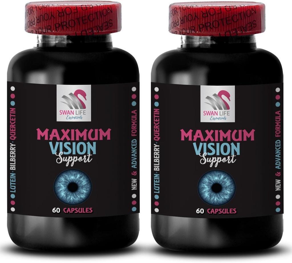 Sharp Focus - Øye Vision Supplement - Klart bilde, Øyestøtte, Visjon Precision, Focus Fordeler, Lysere detaljer, Klarere scener, Renere utsikt, Lensstøtte, Daglig visjon 2 flaske 120 Kapsler