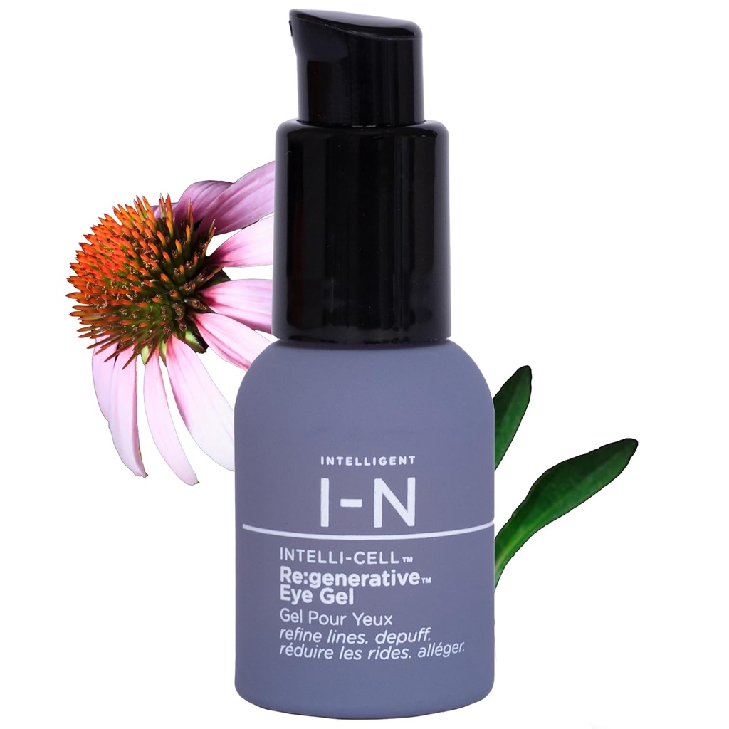 Re:generativ øyegel for mørke sirkler og puffiness, målrettet behandling med planteaktive til å lyse, forfriskende og beskytte, Vegan, 0,5 Oz