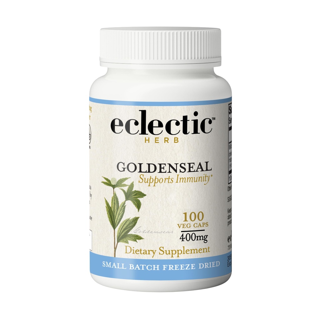 Eklektisk Institute Raw Freeze-Dried Goldenseal Kapsler ® 100 CT