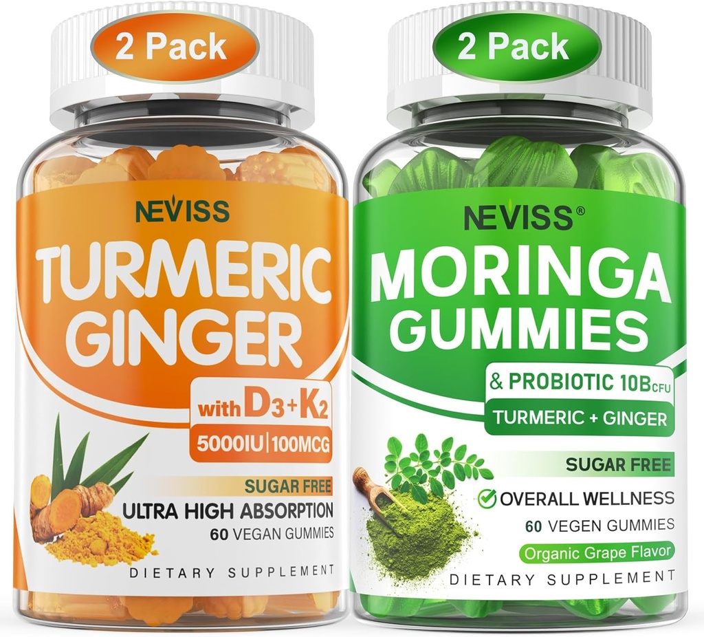 2 pakke ginger gummi + 2 pakke Moringa gummier