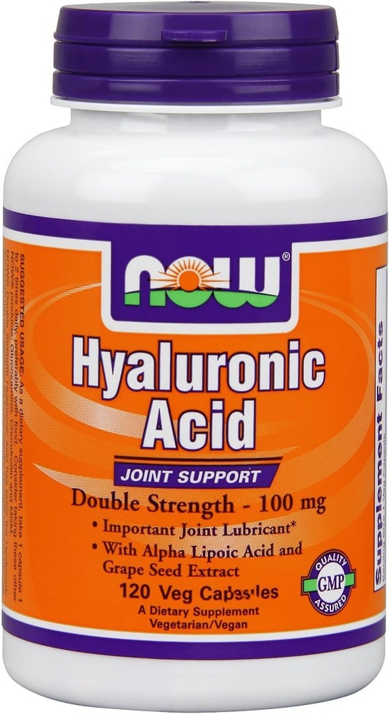 Hyaluronsyre 2X Plus Veg Kapsler, 100 mg - 120 ct (pakke med 2)