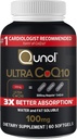 Qunol Ultra CoQ10 100mg 3X bedre absorpsjon Patentert vann og fett løselig naturlig kosttilskudd Form Coenzym Q10 Antioksidant for hjerte helse pakker Softgels, 120 count