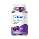 Bariatrisk Fusion Iron Supplement for kvinner anemi | Chewable jern med vitamin C | Grape Flavored Mykt Chew | Gentle på magen Ferrous Fumarate for kvinner og menn | Glutenfri | 60 greve