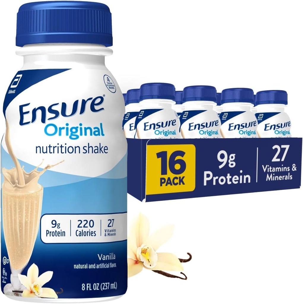 Sikre Original Vanilla ernæringshake | Måltid erstatningshake | 16 Pack