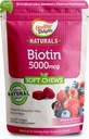 Sunn Delights Naturals, Biotin Mykt Chews, støtter lustigt hår, Glødende hud og sterke negler, Delicious Wild Berry Flavor, 30 greve
