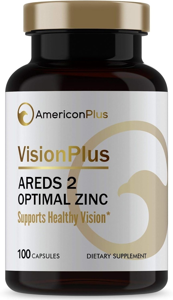 Visifort Øyevitaminer med lutein og Zeaxanthin for øyehelse og Macular Health; 100 kapsler