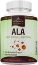 Alpha Lipoic Acetyl L karnitin - ALA ALC Anti Aging Helse og velvære formel å støtte nerve helse, Tingling føtter, hender, limbs 60 vitamin komplekse kapsler