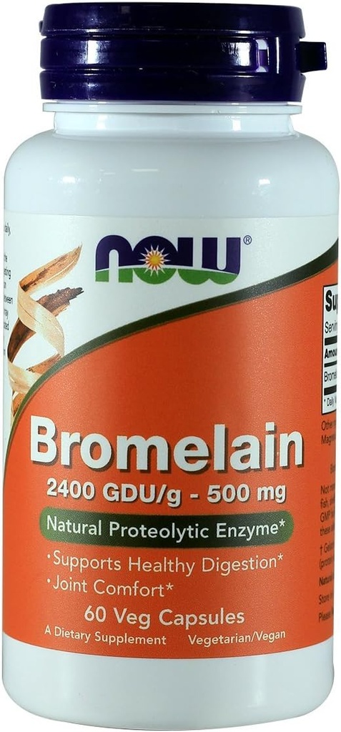 NU Bromelain 2400 GDU, 500 mg, 60 kapsler (pakke på 2)