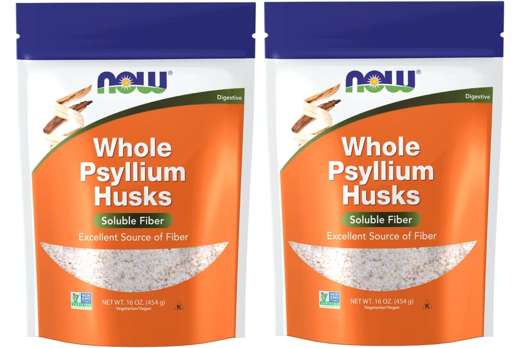 NÅ Mat Psyllium Huss Whole, 16 Oz (pakke med 2)