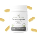 Emu oljekapsler - hjerte, hår, metabolisme og felles støtte Supplement - Farmasøytisk grad emu olje med CLA, Omega 3, 6 & 9 med vitamin K2, A & E av Y-ikke naturlig - 1000 mg, 100 kapsler