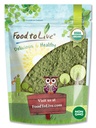 Mat å leve organisk Alfalfa pulver, 1,5 pund - ikke-GMO, rå tørret hele unge blader, vegansk, bra for baking, juices, smoothies, rister, te og drikke. God kilde til diettfiber og protein