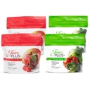 JuicePlus + Frukt & grønnsaker Blande Myke Chews - Tasty Vegan frukt, Veggie Gummy vitaminer for voksne og barn - 4 måneders forsyning 4 pakker (2 av hver smak)