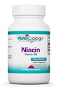 Nutricology Niacin Supplement - Vitamin B3 for menn og kvinner, Niacin med flush, Nicotinsyre, NAD, 250 mg vegetariske kapsler - 90 greve