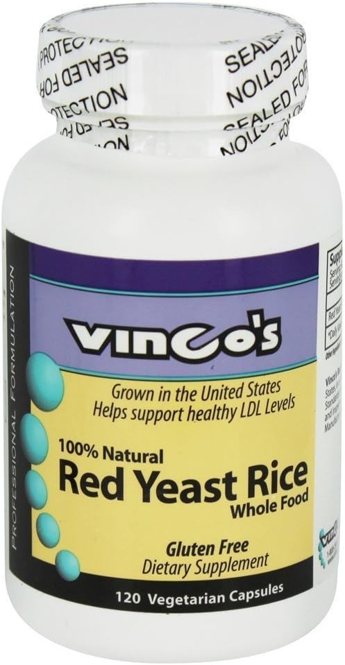 Vincos - 100% naturlig rød yeast ris - 120 vegetariske kapsler