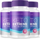 Rize Labs Keto Extreme Capsules, keto ekstremt fettforbrenner Supplement, keto ekstremt for total kroppshelse, keto ekstrem maksimal styrke formel (180 kapsler) (pakke med 3)