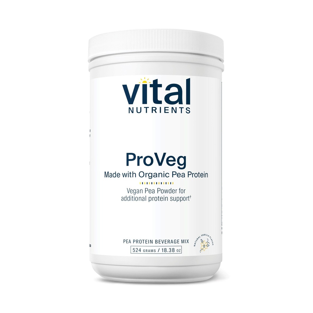 Vitale næringsstoffer ProVeg Organisk Era Protein 524g | Vegansk Era Protein pulver | 23g Protein per servering | Naturlig Vanilla Flavor | Gluten, Dairy, Soya Gratis | Ikke-GMO | 16 Serveringer
