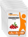 BulkSupplements.com Cranberry Powder - Cranberry Supplements for kvinner og menn, tørket tranebær Unsweeted - Glutenfri og sukkerfri, 5g per servering, 1kg (2,2 pound) (pakke med 1)