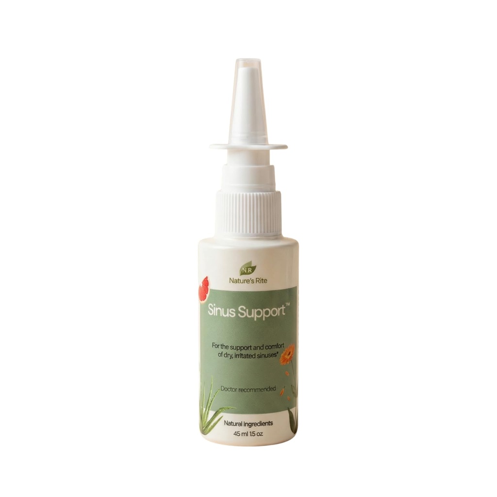 Nature Rite Sinus SupportTM, 1,5 oz. (45 ml) – Bærbar, all-Naturlig Sinus Spray – All-Season Relief for allergi og forurensning Irritasjon – Moisturizes & Soothes Sinus Tissue – laget i USA