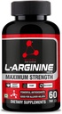 Sport ernæring L-arginine 1000mg Supplement for muskelvekst, utholdenhet, immunforsterkning og energi, 60 tabletter