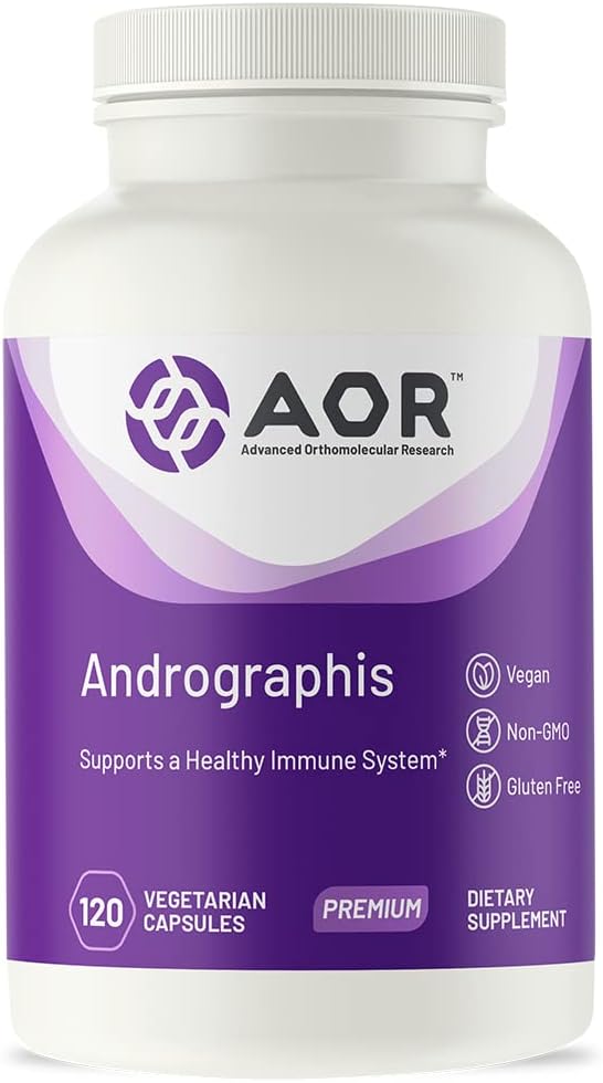 AOR, Andrographis, Herbal Supplement for immunstøtte, 120 kapsler (120 Services)
