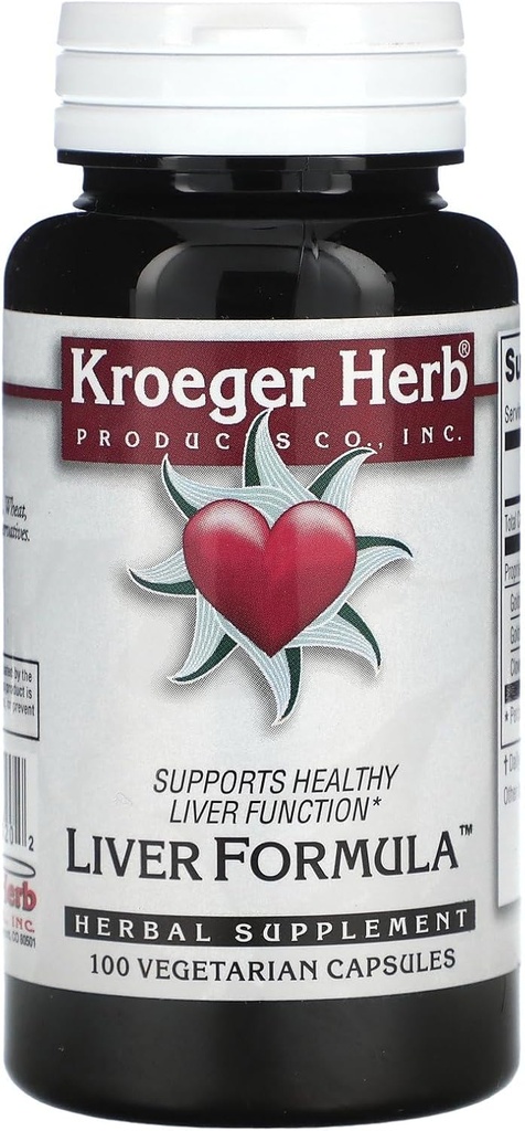 Kroeger Herb Liver Formula Kombinasjoner, 100 Teller