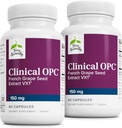 Terry naturlig klinisk OPC - kardiovaskulær helse og fokus støtte supplement - kosttilskudd med kornfrø ekstrakt & solflower Lecithin - immunsupport - 150 mg, 60 Softgels (pakke med 2)
