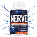 Alpha Lipoic Acid 600mg, Nerve Support Supplement Beriket med Thiamine, Curcumin, Ginger Root og vitamin B6, B12 Alle i ett | Vegan Neuro Health Supplement, Lab testet, 30 kapsler